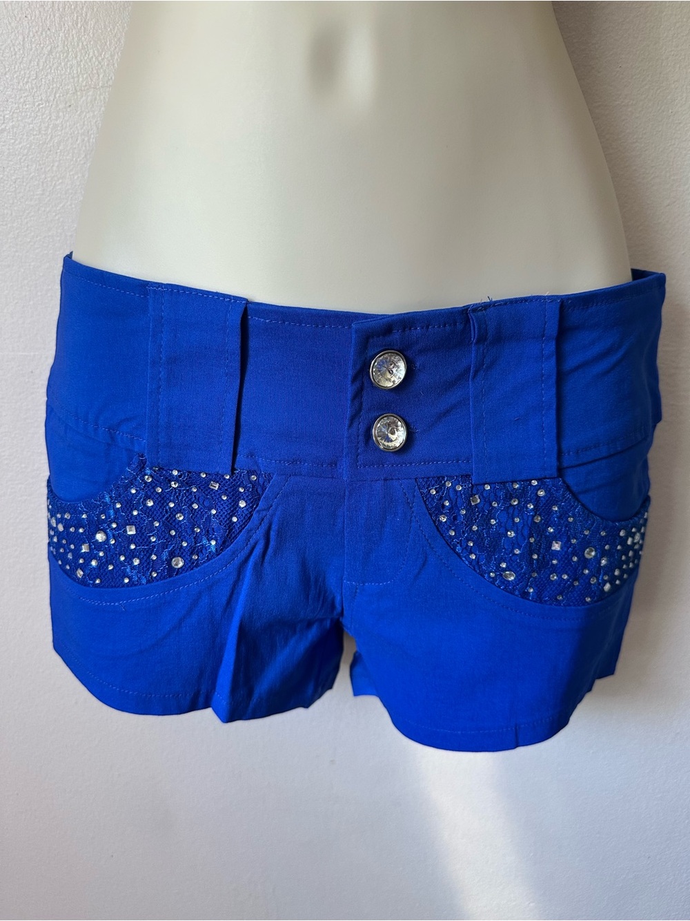 Women’s Embellished Blue Short - Brand Unspecified